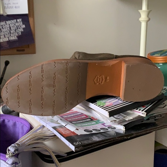 VIA SPIGA olive boots brand new sz 5. - Picture 4 of 4